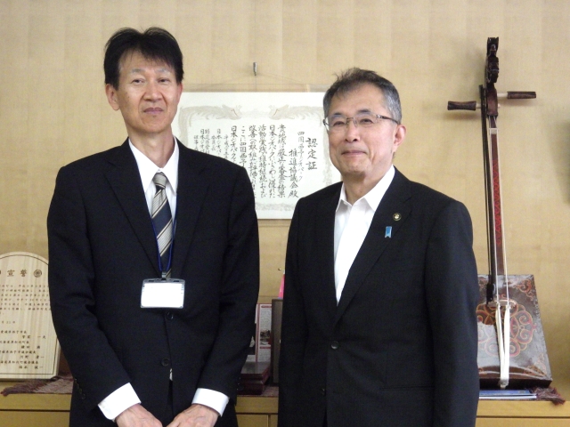 西予市長との懇談写真