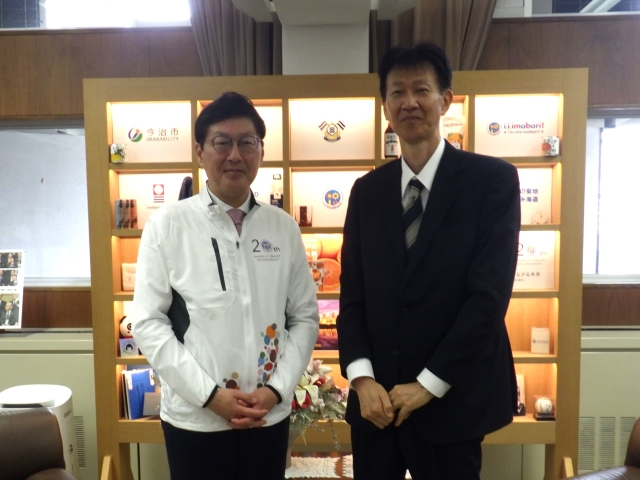 今治市長との懇談写真