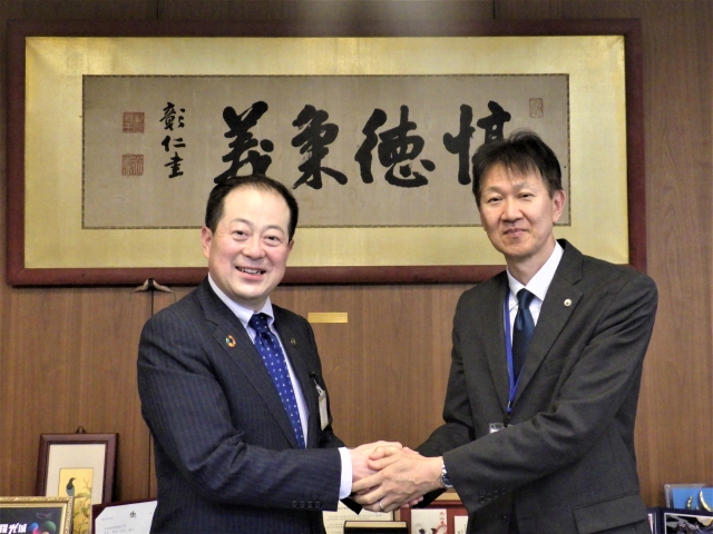 松山市長との懇談写真