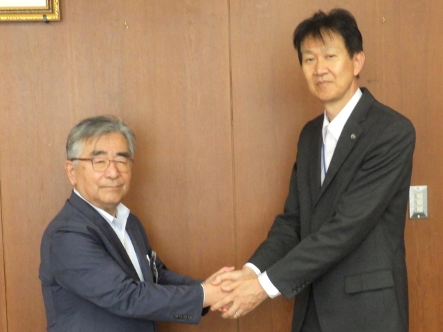大洲市長との懇談写真