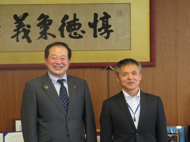 松山市長との懇談写真