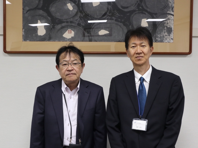愛媛大学防災情報研究センター副センター長との懇談写真