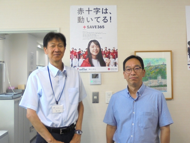 日本赤十字社愛媛県支部事務局長との懇談写真