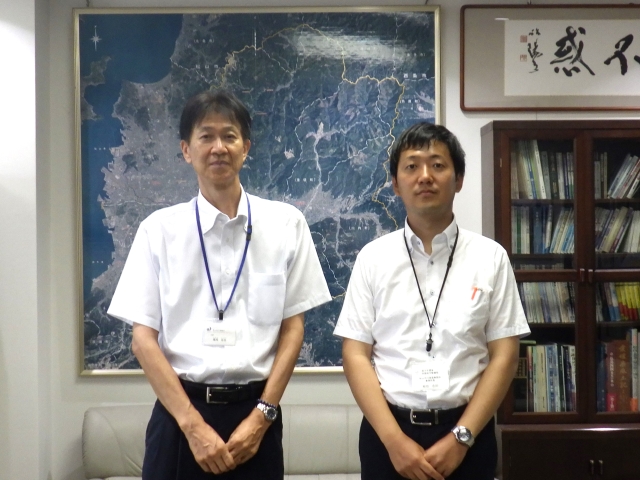松山河川国道事務所長との懇談写真
