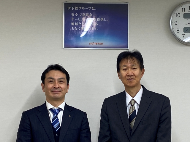 伊予鉄道株式会社河野代表取締役専務取締役との懇談写真