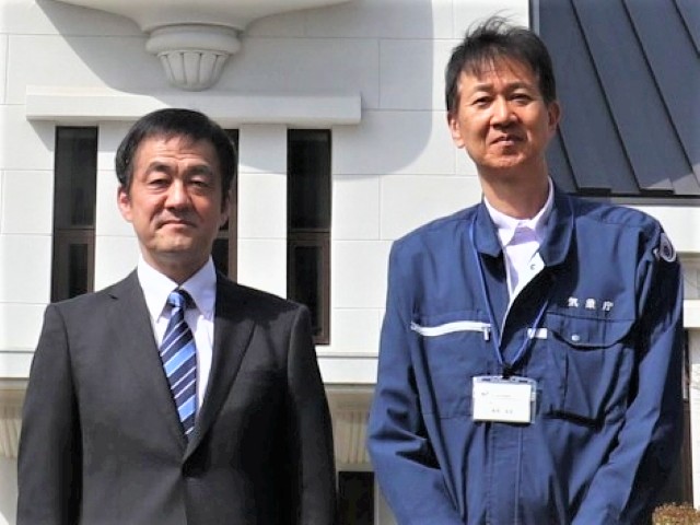 来島海峡海上交通センター所長との懇談写真