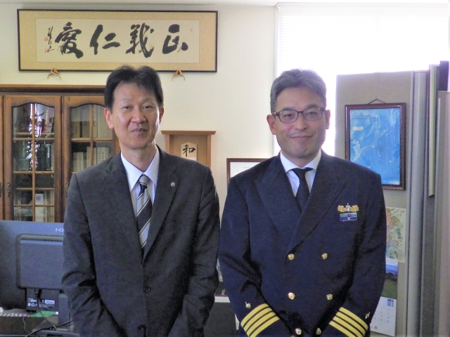 宇和島海上保安部長との懇談写真