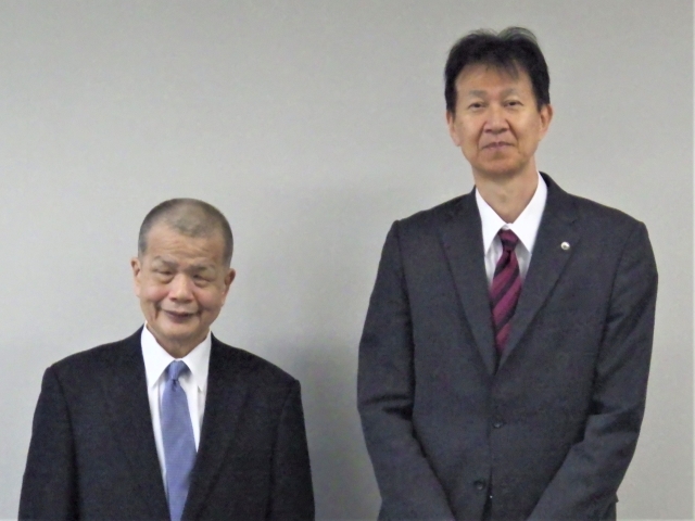 愛媛県視覚障害者協会長との懇談写真