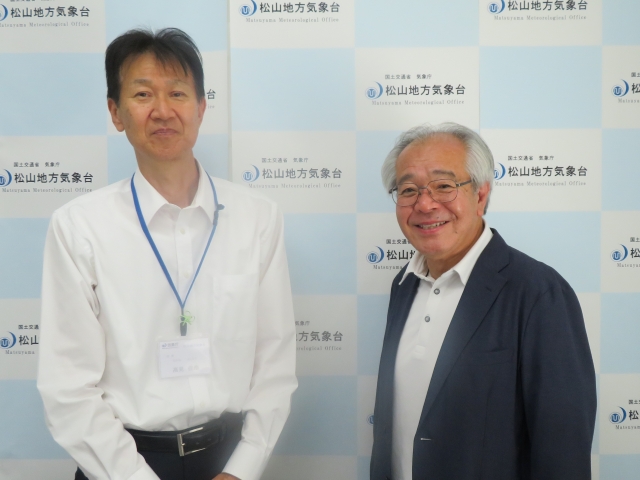 愛媛デジタルデータソリューション協会長との懇談写真