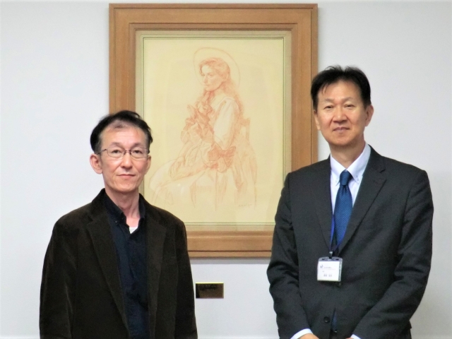 愛媛県旅客船協会事務局長との懇談写真