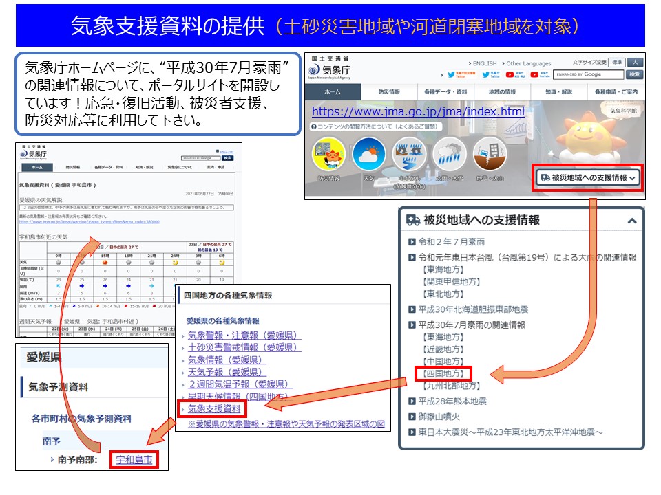 気象庁防災支援チーム派遣