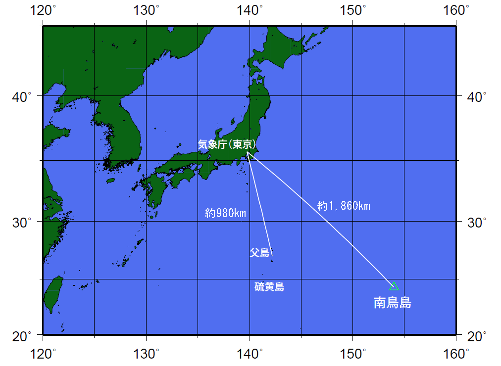 南鳥島位置