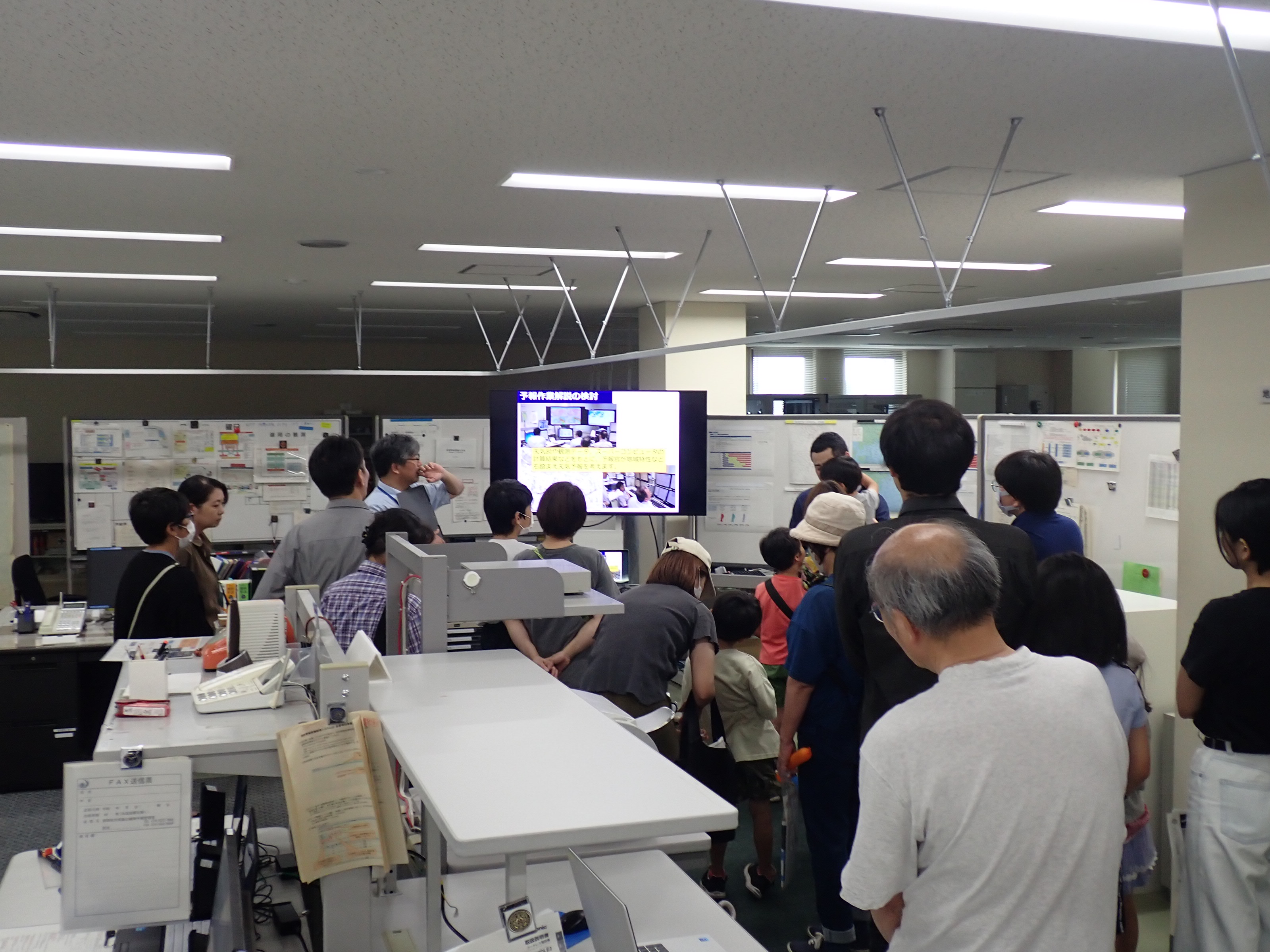 台内見学の写真です