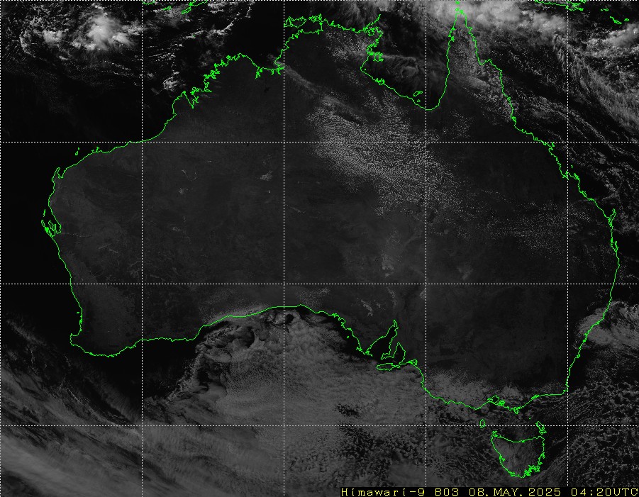 Himawari - Australien - synlig