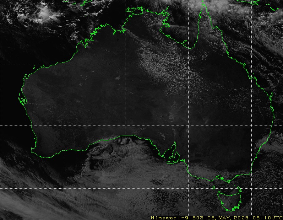 Himawari - Ausztrália - látható