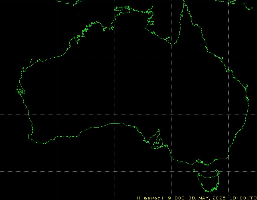 Himawari - Australien - synligt