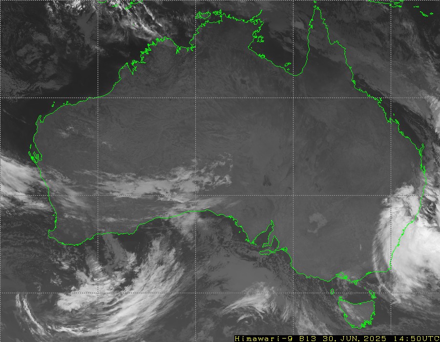 Himawari - Australia - infraroşu