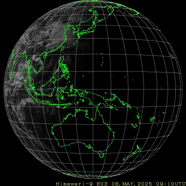 Himawari - Volledig beeld - zichtbaar