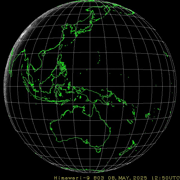 Himawari - Full disk - synligt