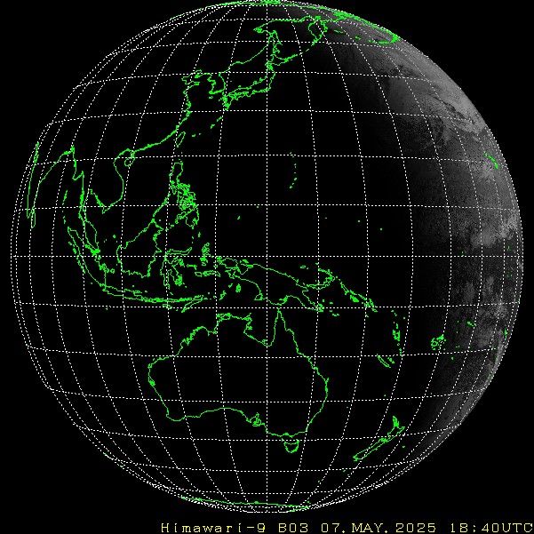 Himawari - Volledig beeld - zichtbaar