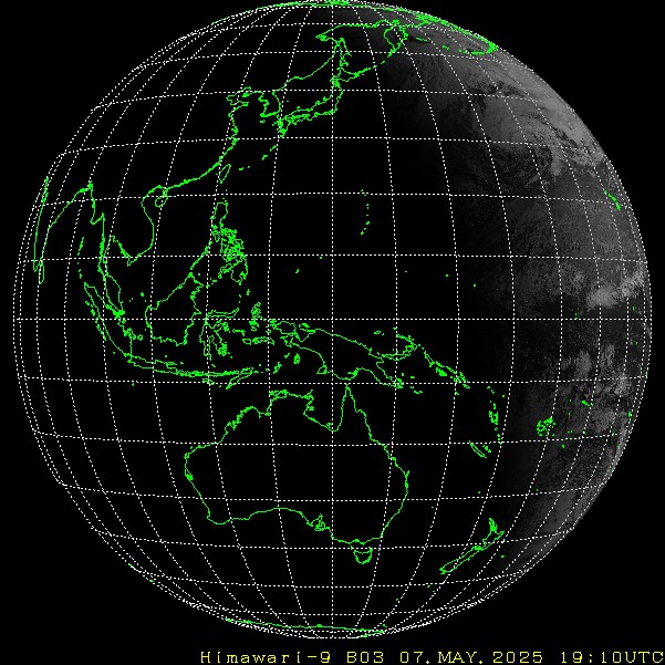 Himawari - Full disk - synligt