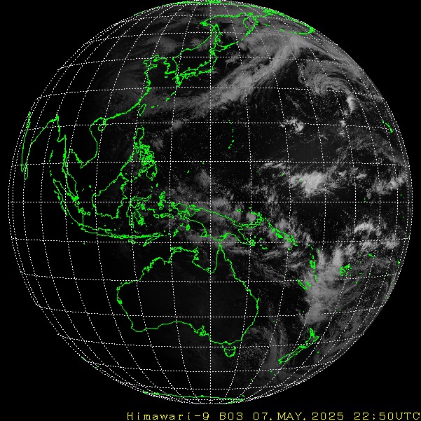 Himawari - Full disk - synlig