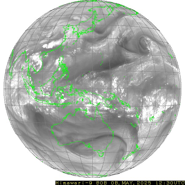 Himawari - Volledig beeld - waterdamp