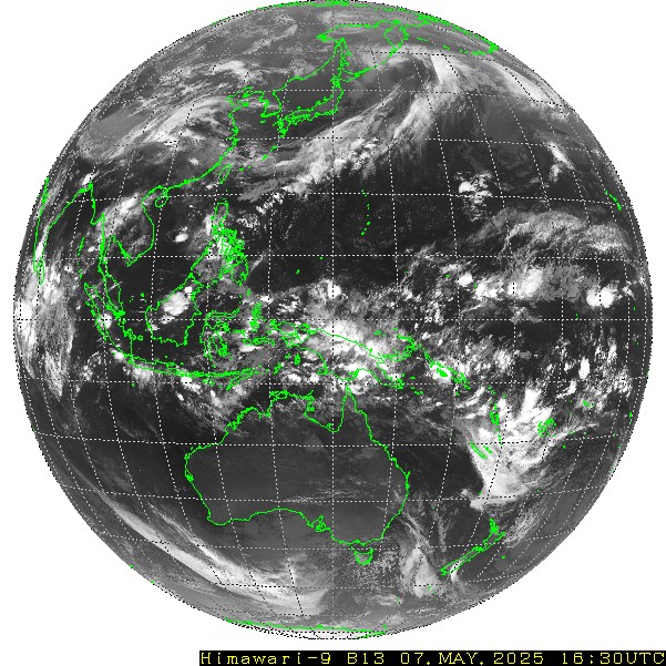 Himawari - Pełny dysk - podczerwień