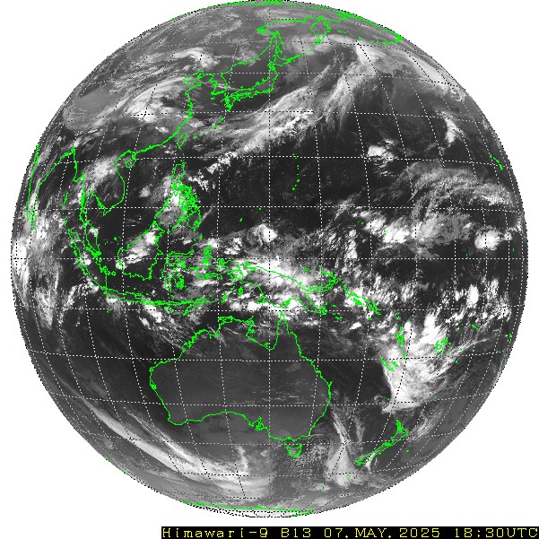 Himawari - Full disk - infrarött