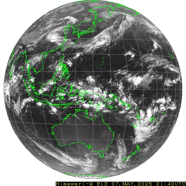 Himawari - Pełny dysk - podczerwień