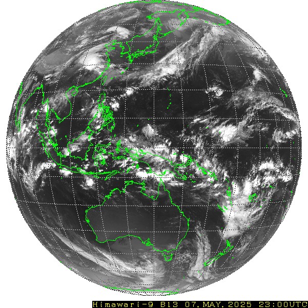 Himawari - Imagem global - infravermelho