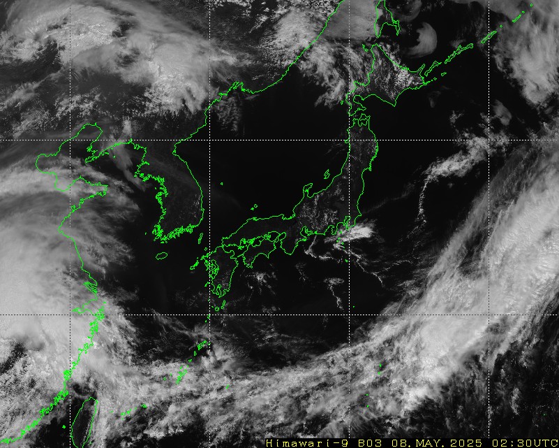 Himawari - Oost-Azië - zichtbaar