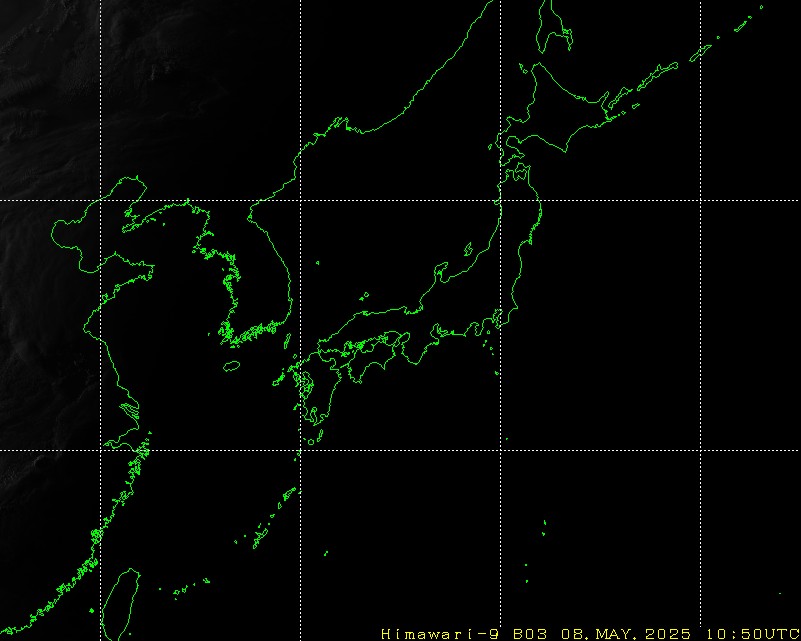 Himawari - Oost-Azië - zichtbaar