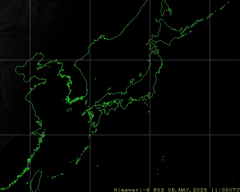 Himawari - Østasien - synlig