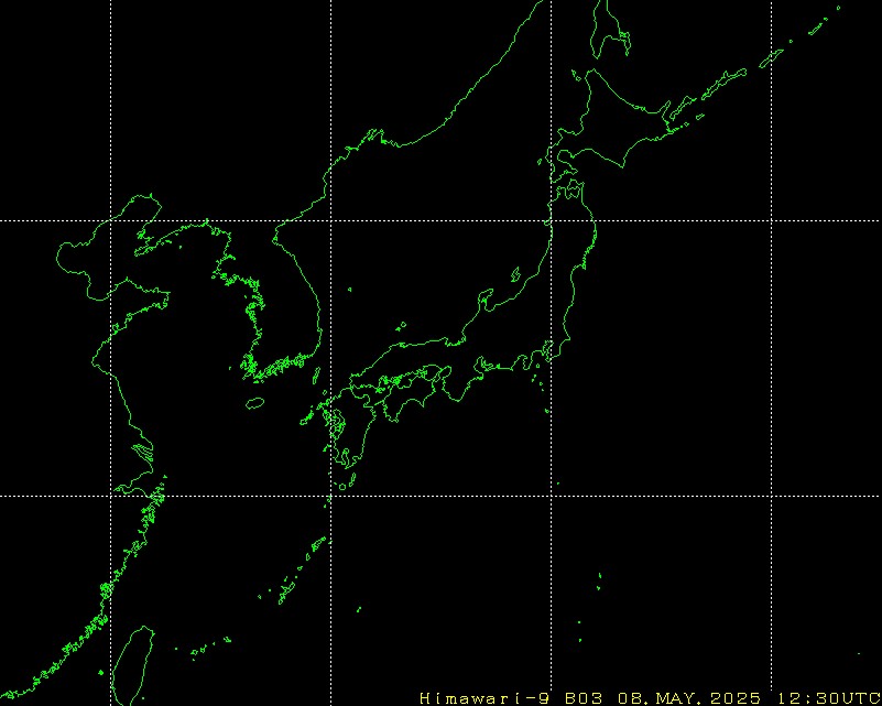 Himawari - Asia de Est - vizibil