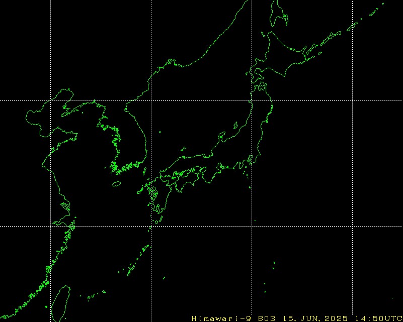 ひまわり - 東アジア - 可視