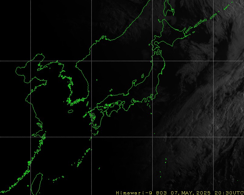 Himawari - Östasien - synligt