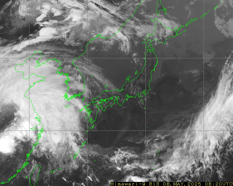 Himawari - Östasien - infrarött