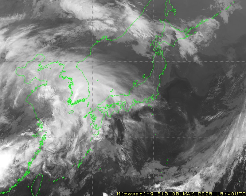 Himawari - Asia de Est - infraroşu