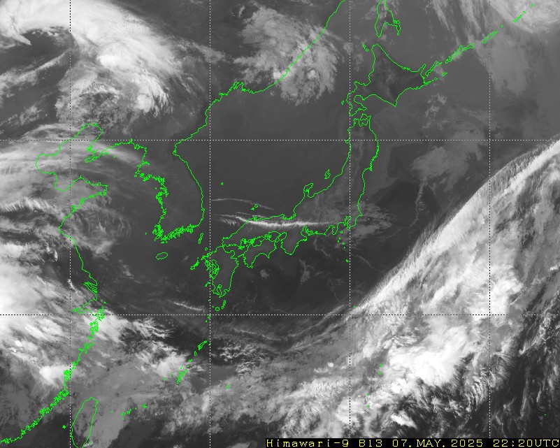 Himawari - Asia de Est - infraroşu