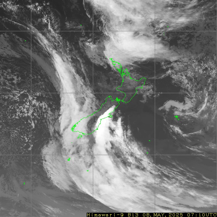 Himawari - Nueva Zelanda - infrarroja