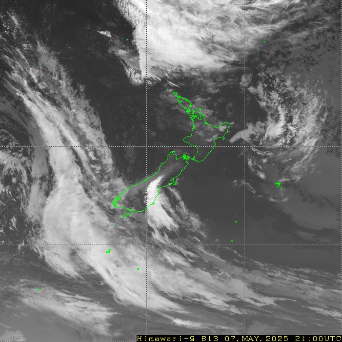 Himawari - Noua Zeelandă - infraroşu
