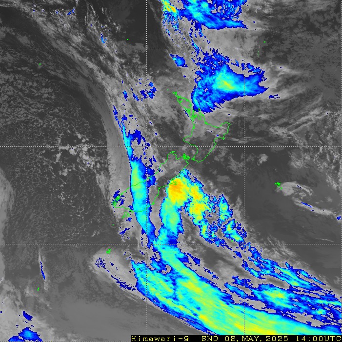 Infrared satellite imagery for 2:00am on 24 April 2024