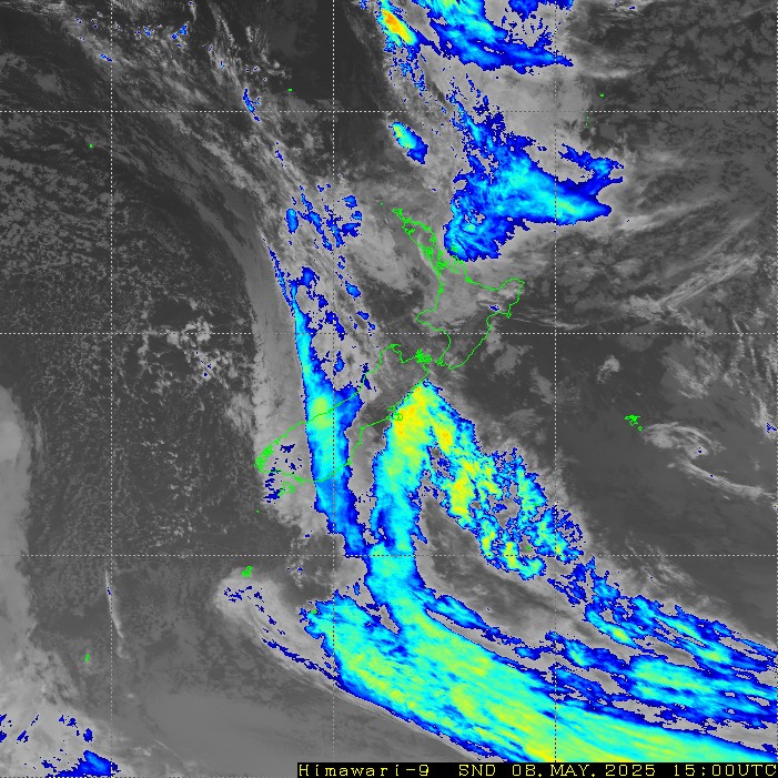 Infrared satellite imagery for 3:00am on 19 April 2024