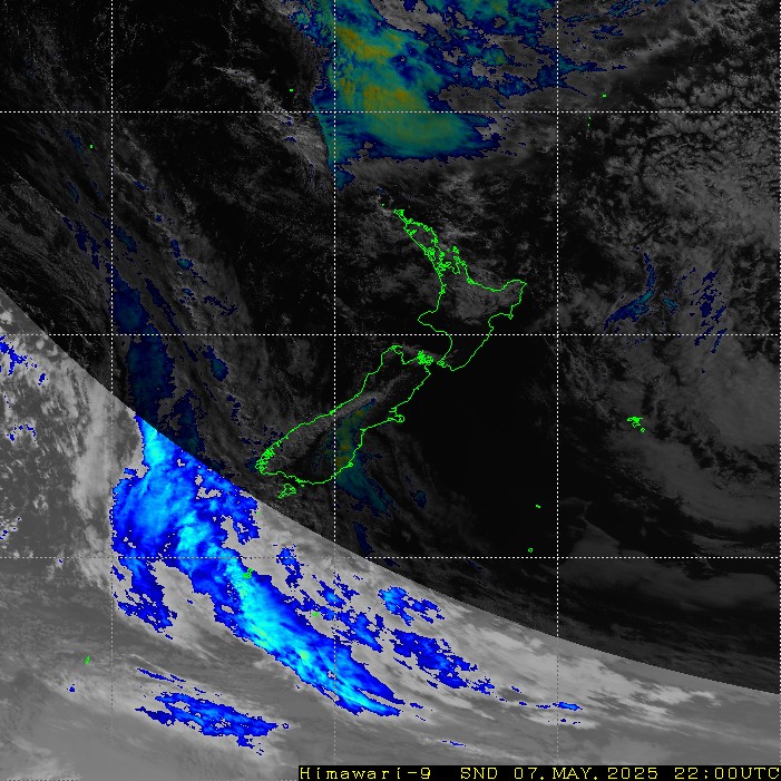 Infrared satellite imagery for 10:00am on 19 April 2024