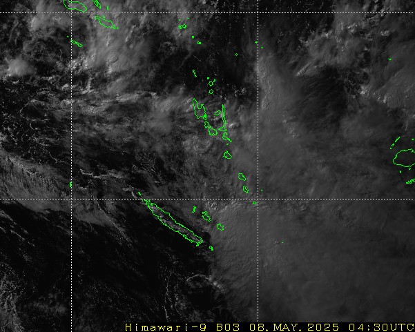 Himawari - Noua Caledonie, Vanuatu - vizibil