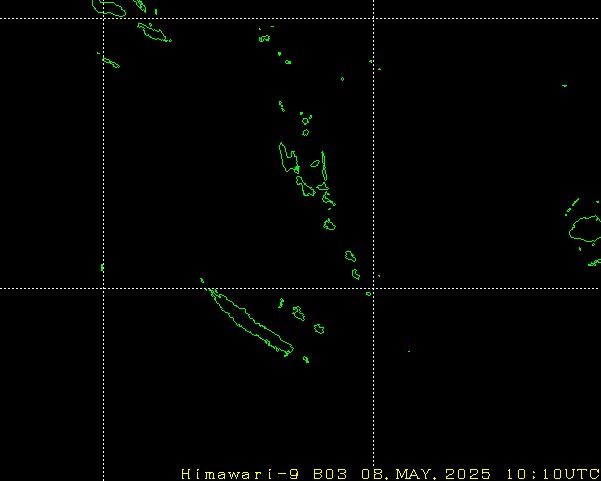 Himawari - Nueva Caledonia, Vanuatu - visible