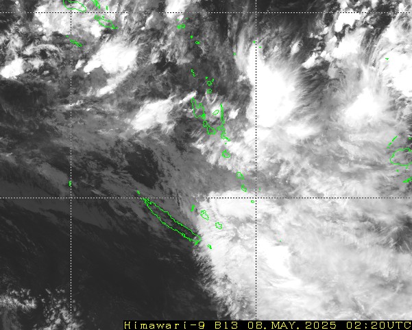 Himawari - Neukaledonien, Vanuatu - Infrarot