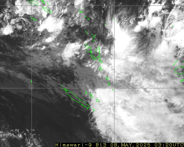 Himawari - Nieuw-Caledonië, Vanuatu - infrarood