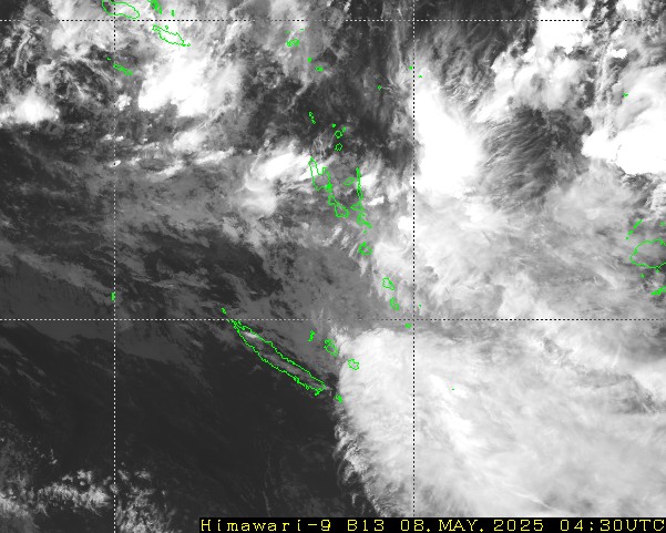 Himawari - Nouvelle-Calédonie, Vanuatu - infrarouge